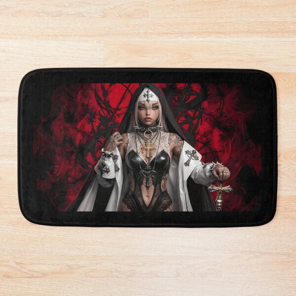 Item preview, Blonde Tattooed Nun Gothic Art Portrait designed and sold by GalleryBrisArt.