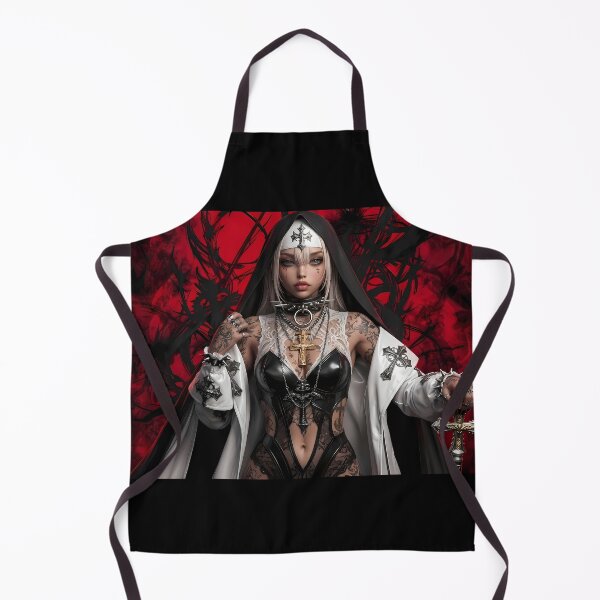 Item preview, Blonde Tattooed Nun Gothic Art Portrait designed and sold by GalleryBrisArt.