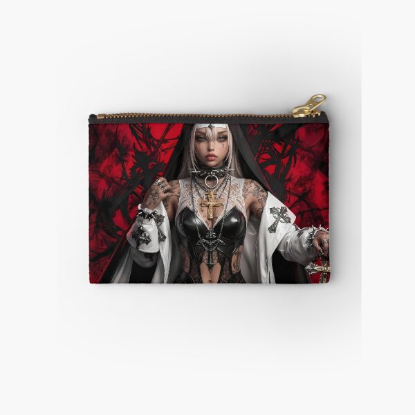 Item preview, Blonde Tattooed Nun Gothic Art Portrait designed and sold by GalleryBrisArt.
