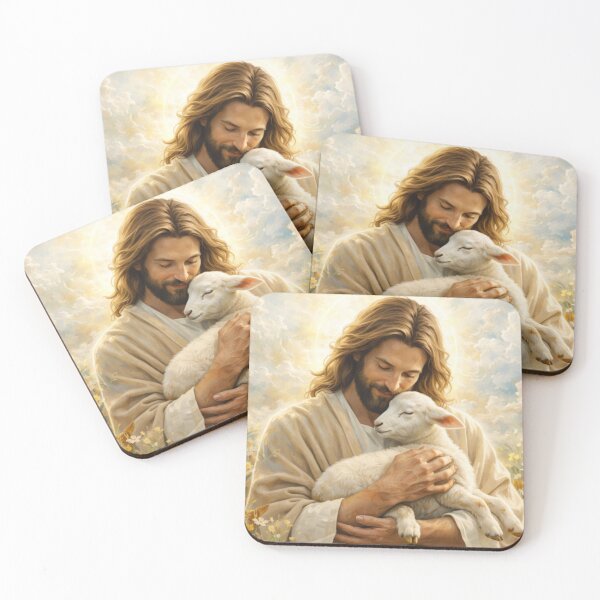 Item preview, The Good Shepherd - Jesus Holding Gentle Lamb designed and sold by LaFoiCreative.