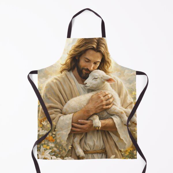 Item preview, The Good Shepherd - Jesus Holding Gentle Lamb designed and sold by LaFoiCreative.