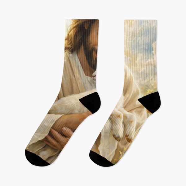 Item preview, The Good Shepherd - Jesus Holding Gentle Lamb designed and sold by LaFoiCreative.
