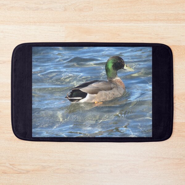 Item preview, Duck on blue water designed and sold by aligata1970.