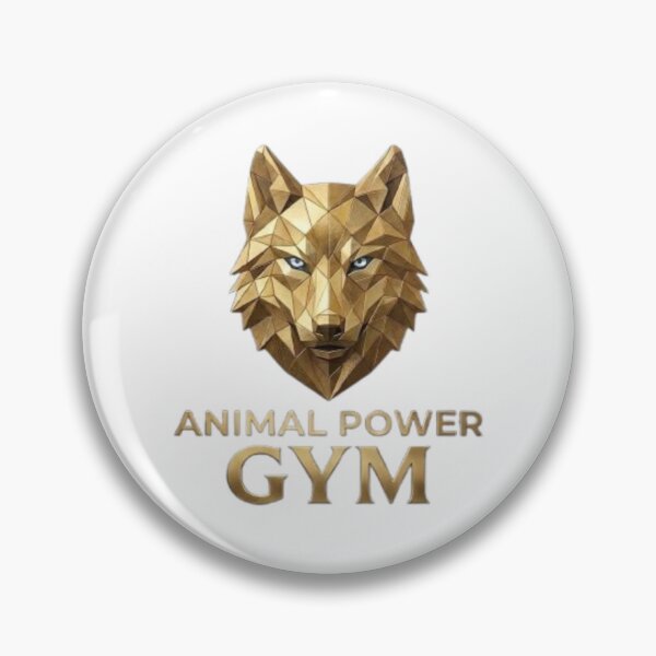 Item preview, Animal Power Gym- Luxury Gold Wolf Fitness Design designed and sold by Northern Glow Art.