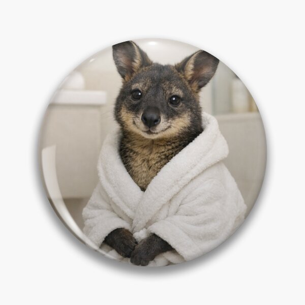 Item preview, Cozy Bathrobe Wallaby designed and sold by Sillytoe.
