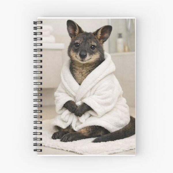 Item preview, Cozy Bathrobe Wallaby designed and sold by Sillytoe.