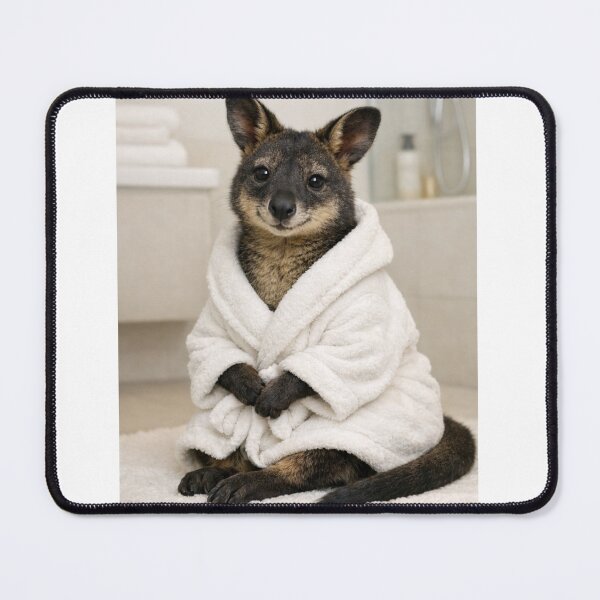 Item preview, Cozy Bathrobe Wallaby designed and sold by Sillytoe.