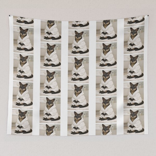 Item preview, Cozy Bathrobe Wallaby designed and sold by Sillytoe.