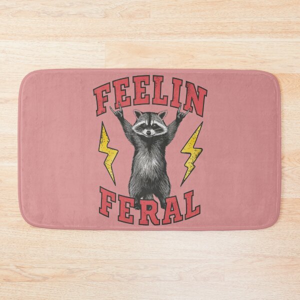 Item preview, Feelin Feral Funny Raccoon Rock Hand designed and sold by BoringClothes .