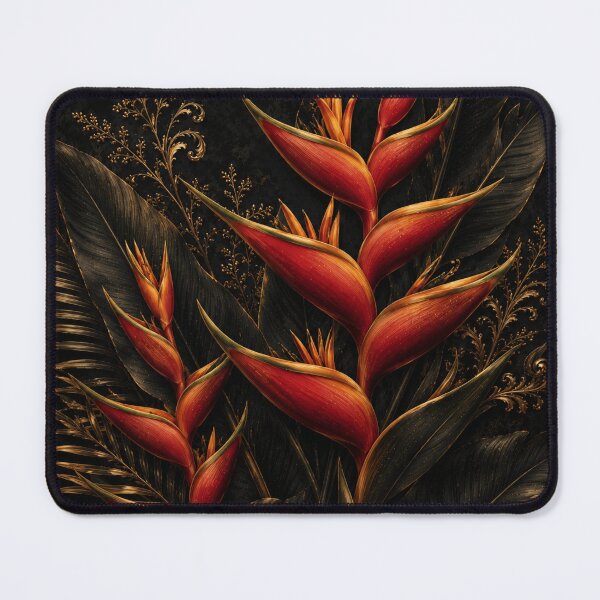 Item preview, Exotic Red Heliconia Tropical Floral Pattern designed and sold by Siti Hoiriyah.