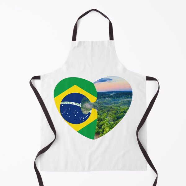 Item preview, Brazil Amazon Rainforest Heart - Flag and Nature Landscape Art designed and sold by StorTaly .