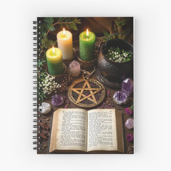 Item preview, Wiccan Altar - Pentacle and Grimoire designed and sold by NeyhineAngelionShop.