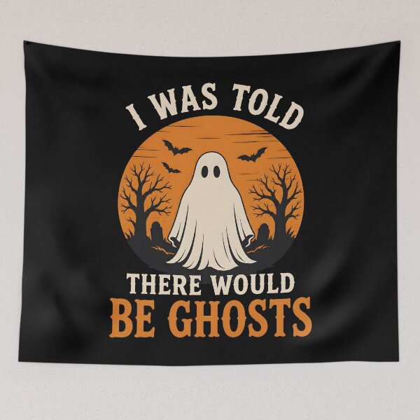 Item preview, I Was Told There Would Be Ghosts Vintage Spooky Season designed and sold by Marblaes00.