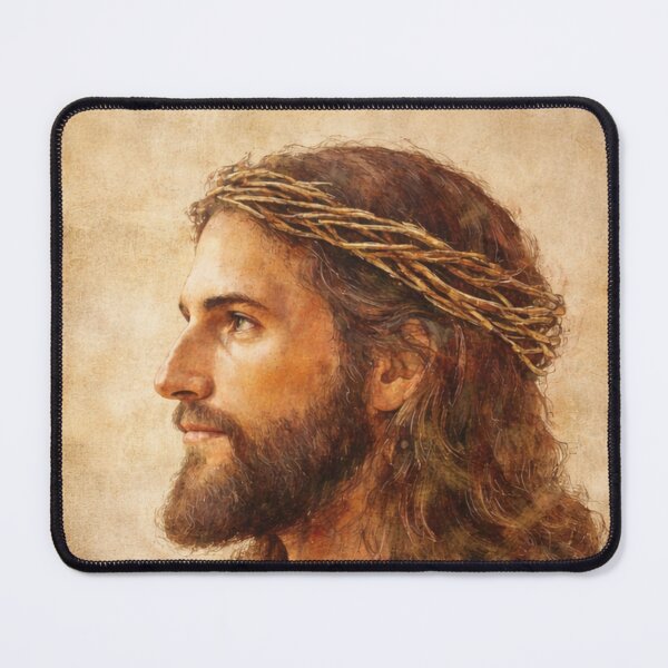Item preview, Jesus Christ Profile Portrait - Crown of Thorns Art designed and sold by LaFoiCreative.