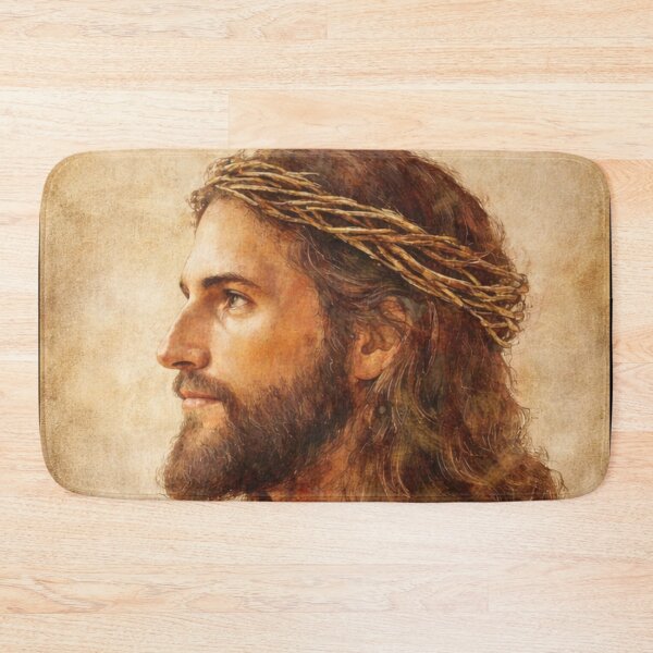 Item preview, Jesus Christ Profile Portrait - Crown of Thorns Art designed and sold by LaFoiCreative.