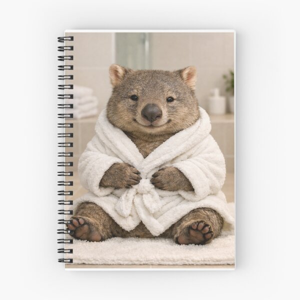 Item preview, Cozy Bathrobe Wombat designed and sold by Sillytoe.
