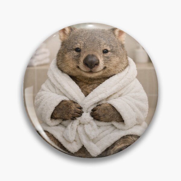 Item preview, Cozy Bathrobe Wombat designed and sold by Sillytoe.