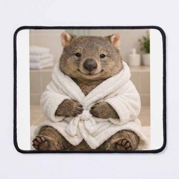 Item preview, Cozy Bathrobe Wombat designed and sold by Sillytoe.