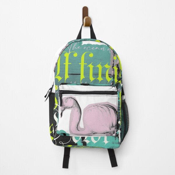 Item preview, Flamingo Gothic Lettering Dark Academia Collage Art designed and sold by ericcasar.