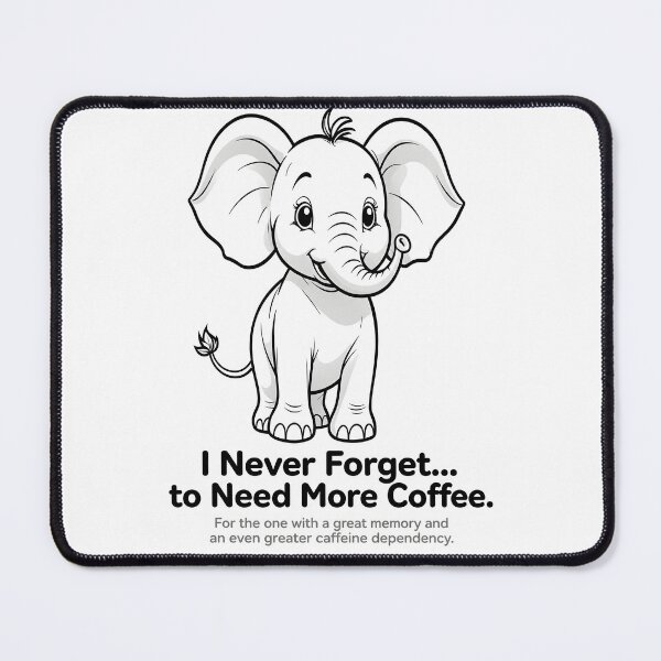 Item preview, Elephant - Never forgets designed and sold by ThatsMyThingCo.