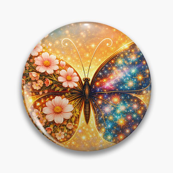 Item preview, Celestial Butterfly with Flowers and Golden Starlight designed and sold by TTM Inspirational.