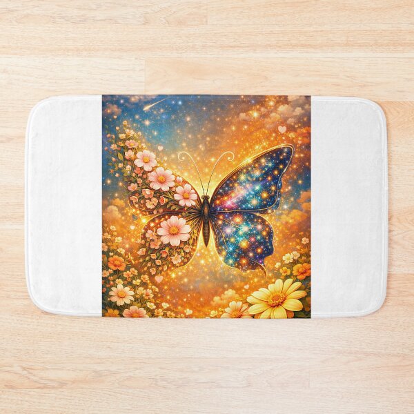 Item preview, Celestial Butterfly with Flowers and Golden Starlight designed and sold by TTM Inspirational.