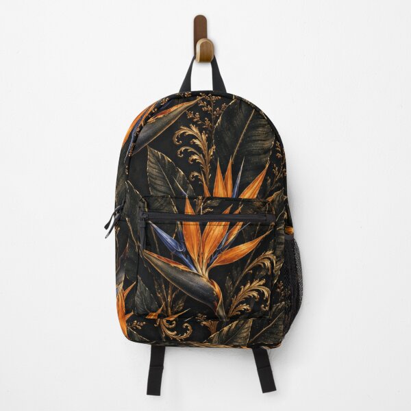 Item preview, Bird of Paradise Flowers on Black Background designed and sold by Siti Hoiriyah.