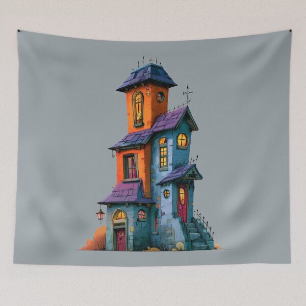 Item preview, Haunted House designed and sold by bubblyrainbow.