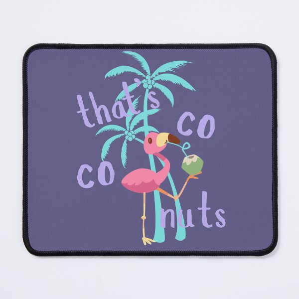 Item preview, That's Coconuts Pink Flamingo Tropical Cocktail Drink Summer Beach Vibes designed and sold by Forevermore.