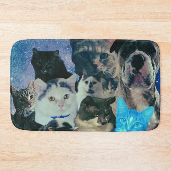 Item preview, Dog In The Galaxy Surrounded By Cats Collage  designed and sold by Cat Haven & Rescue .