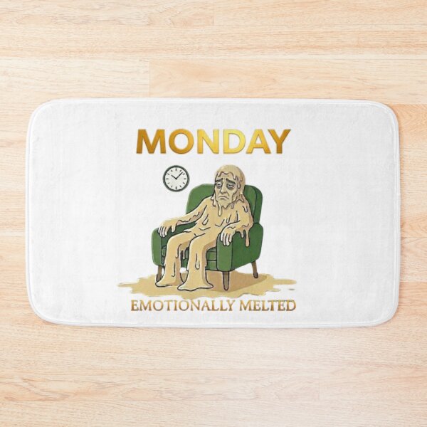 Item preview, Monday Emotionally Melted Tired Person Illustration designed and sold by Northern Glow Art.