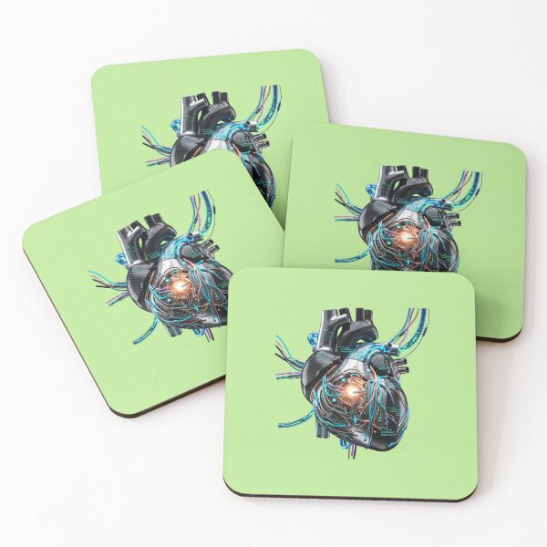 Item preview, Cyberpunk Mechanical Heart Coding Sticker designed and sold by Utopian-Magic.