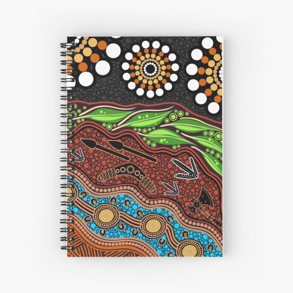 Item preview, Aboriginal Dot Painting Bedding Set Hunter’s Journey designed and sold by AboriginalartVI.