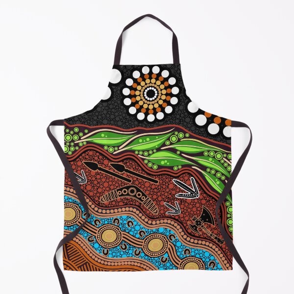 Item preview, Aboriginal Dot Painting Bedding Set Hunter’s Journey designed and sold by AboriginalartVI.