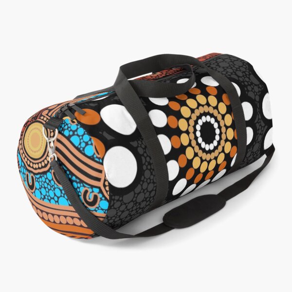 Item preview, Aboriginal Dot Painting Bedding Set Hunter’s Journey designed and sold by AboriginalartVI.