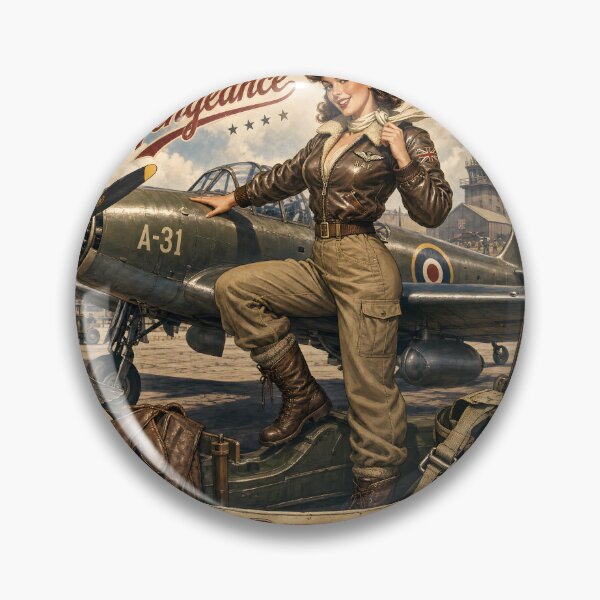 Item preview, British Royal Air Force Vengeance Pin-Up designed and sold by castillomiami.