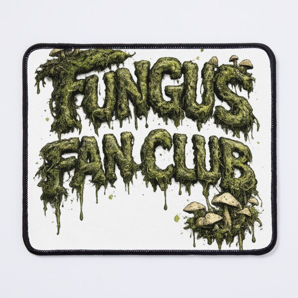 Item preview, Fungus Fan Club Mushroom Typography Art designed and sold by Lunaraluxy.