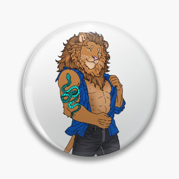 Item preview, Great Tattooed Lion designed and sold by Ryu in Blue Artwork.