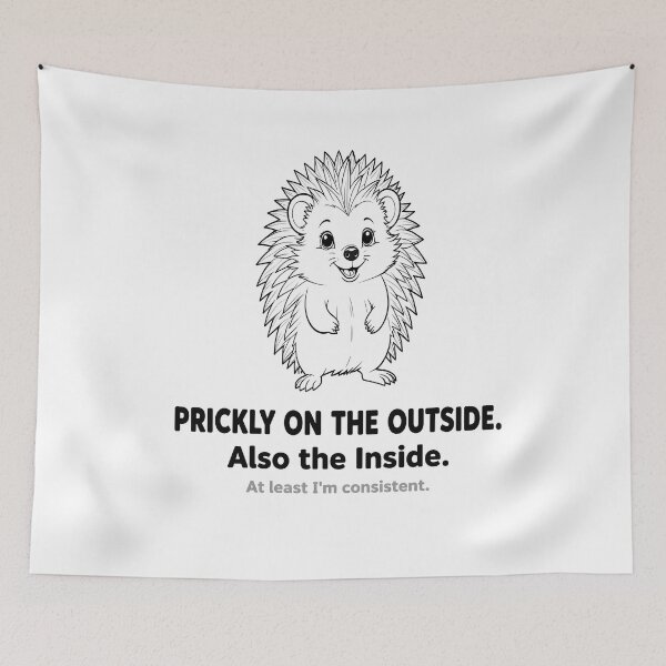 Item preview, Hedgehog - Prickly on the outside designed and sold by ThatsMyThingCo.