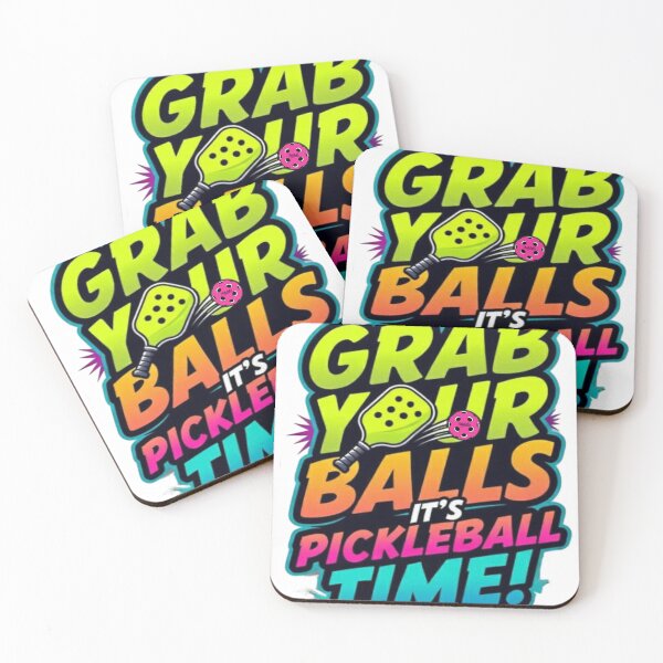 Item preview, Grab Your Balls It’s Pickleball Time | Funny Witty Pickleball Design designed and sold by Jen.Lou.