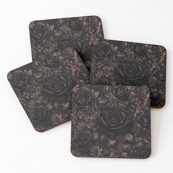 Item preview, Black Rose Garden Gothic Floral Pattern designed and sold by Siti Hoiriyah.