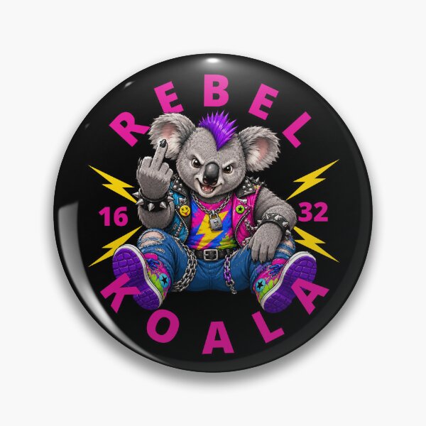 Item preview, Rebel Koala Middle Finger designed and sold by pUNKnown.