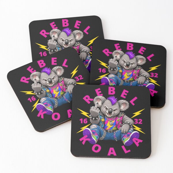 Item preview, Rebel Koala Middle Finger designed and sold by pUNKnown.