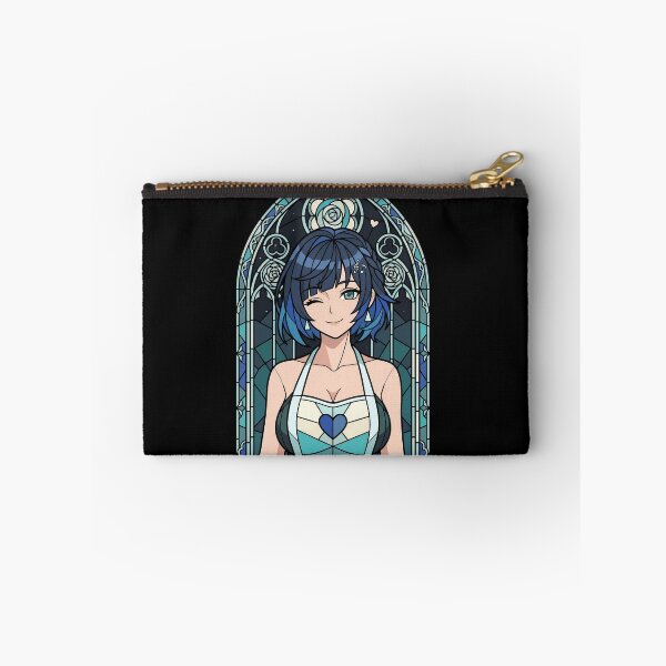 Item preview, Yelan Genshin Impact Night Rose Stained Glass Wink designed and sold by mildaclairmo.