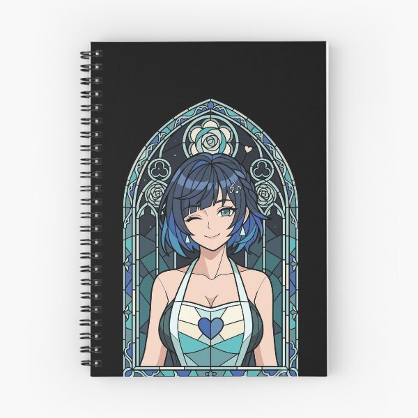 Item preview, Yelan Genshin Impact Night Rose Stained Glass Wink designed and sold by mildaclairmo.