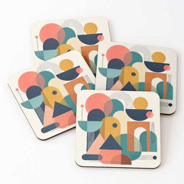 Item preview, Mid Century Geometric Abstract Shapes designed and sold by vladvin.