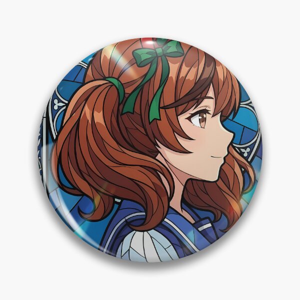 Item preview, Nice Nature Uma Musume Blue Cathedral Stained Glass designed and sold by mildaclairmo.