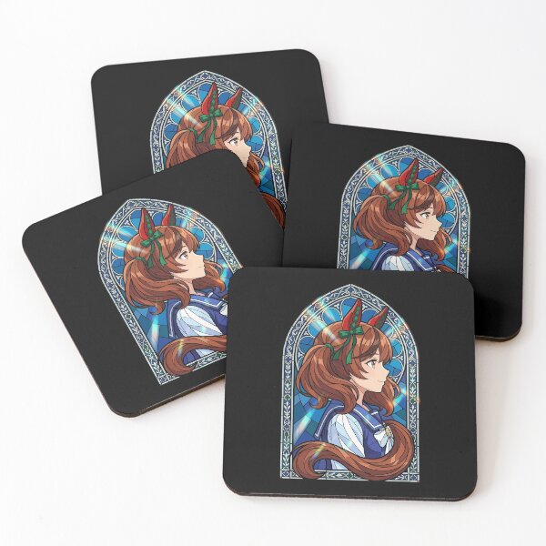 Item preview, Nice Nature Uma Musume Blue Cathedral Stained Glass designed and sold by mildaclairmo.