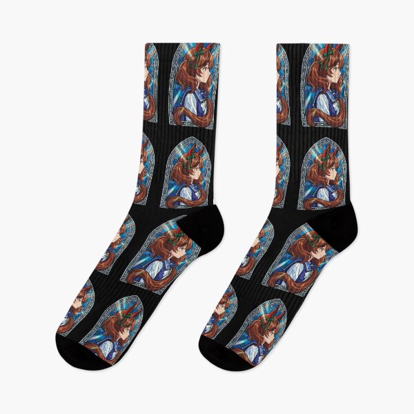 Item preview, Nice Nature Uma Musume Blue Cathedral Stained Glass designed and sold by mildaclairmo.