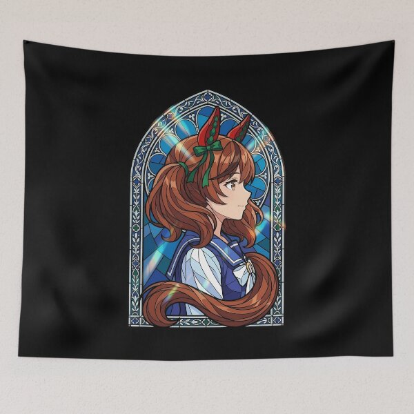 Item preview, Nice Nature Uma Musume Blue Cathedral Stained Glass designed and sold by mildaclairmo.